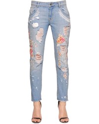 Amen Embellished Destroyed Denim Jeans