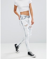 Glamorous Extreme Ripped Straight Jeans