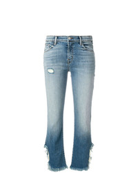 J Brand Frayed Edge Cropped Jeans
