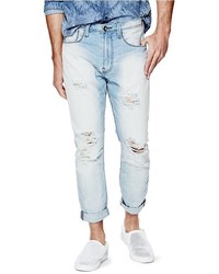 GUESS Cropped Tapered Jeans