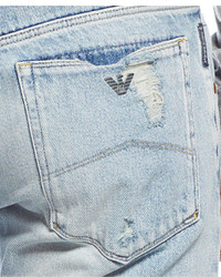 Armani Jeans J23 Slim Fit Light Wash Jeans