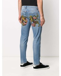 Dolce & Gabbana Leopard Motif Jeans