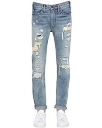 Levi's 505 Low Rise Destroyed Denim Jeans