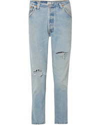 RE/DONE Levis Distressed High Rise Slim Leg Jeans