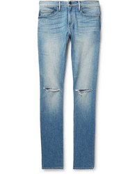 Frame Lhomme Distressed Stretch Denim Jeans