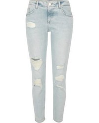 River Island Light Blue Wash Alannah Relaxed Skinny Jeans