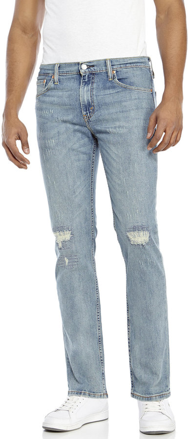 levi's 511 distressed jeans