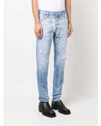 DSQUARED2 Logo Patch Tapered Leg Jeans