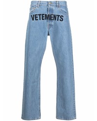 Vetements Low Rise Straight Leg Jeans