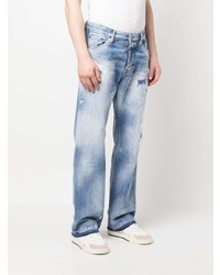 DSQUARED2 Low Rise Wide Leg Jeans