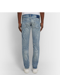Simon Miller M001 Slim Fit Tapered Distressed Selvedge Denim Jeans