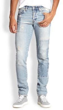 McQ by Alexander McQueen Mcq Alexander Mcqueen Distressed Skinny Jeans ...