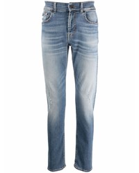 7 For All Mankind Mid Rise Straight Jeans