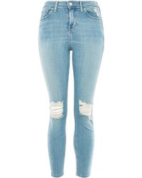 Topshop Moto Authentic Bleach Ripped Jeans