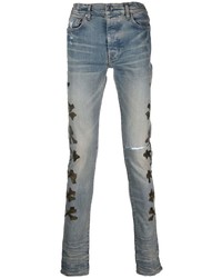 Amiri Patch Detail Distressed Jeans