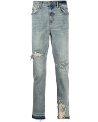 VAL KRISTOPHE R Distressed Light Wash Jeans