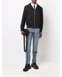 VAL KRISTOPHE R Eroded Frayed Slim Fit Jeans