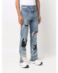 VAL KRISTOPHE R Ripped Denim Jeans