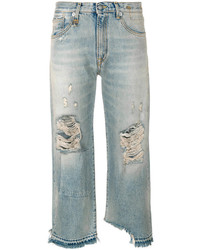 R 13 R13 Distressed Denim Jeans