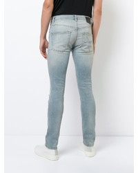 R 13 R13 Distressed Slim Fit Jeans