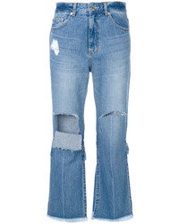Sjyp Ripped Cropped Jeans