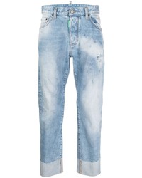 DSQUARED2 Ripped Detail Cropped Jeans