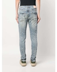 purple brand Ripped Detail Mid Rise Jeans