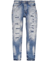 Ksubi Ripped Detail Slim Fit Jeans