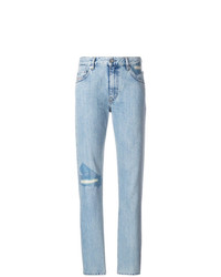 Diesel Ripped Detail Straight Jeans