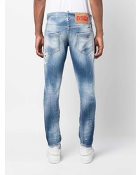 DSQUARED2 Ripped Detail Tapered Jeans