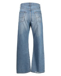 Doublet Ripped Detail Wide Leg Jeans