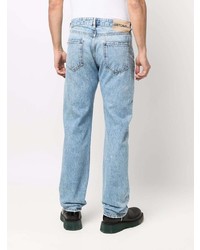 Just Cavalli Ripped Detailed Straight Leg Jeans