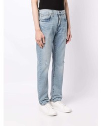 Levi's Ripped Detailing Straight Leg Jeans