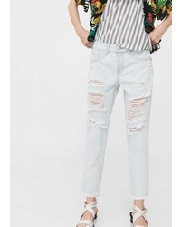 Mango Ripped Relaxed Cigar Jeans