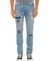 NSF Ripped Repaired Jeans Blue