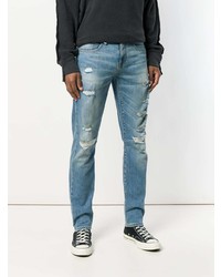 R13 Ripped Slim Fit Jeans