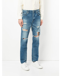 H Beauty&Youth Ripped Straight Leg Jeans