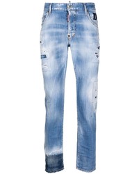 DSQUARED2 Ripped Straight Leg Jeans