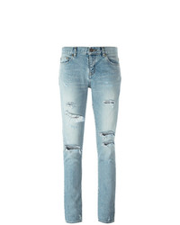 Saint Laurent Skinny Distressed Jeans