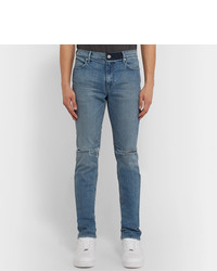 RtA Skinny Fit Distressed Denim Jeans