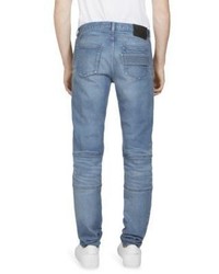 Givenchy Slim Fit Distressed Moto Jeans