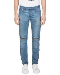 Givenchy Slim Fit Distressed Moto Jeans