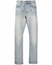 Saint Laurent Stonewashed Straight Cut Jeans