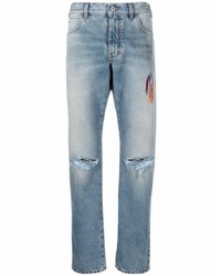Marcelo Burlon County of Milan Straight Leg Denim Jeans