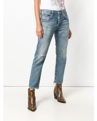 Citizens of Humanity Straight Leg Distressed Jeans