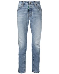 DSQUARED2 Straight Leg Ripped Jeans