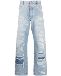 Heron Preston Super Distressed 5 Pocket Jeans