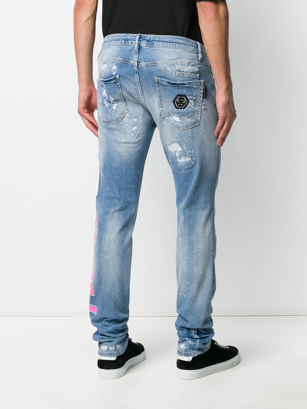 Philipp Plein Super Straight Cut Plein Star Jeans Farfetch Com