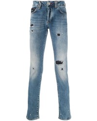 Philipp Plein Super Straight Cut Skull Jeans