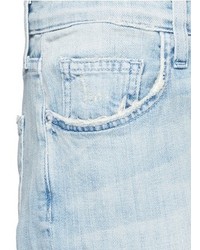 Current/Elliott The Fling Let Out Hem Ripped Relaxed Fit Jeans